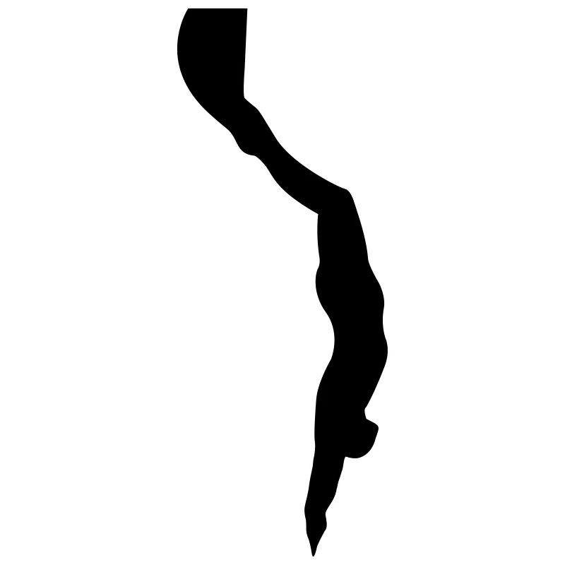 Freediver Silhouette