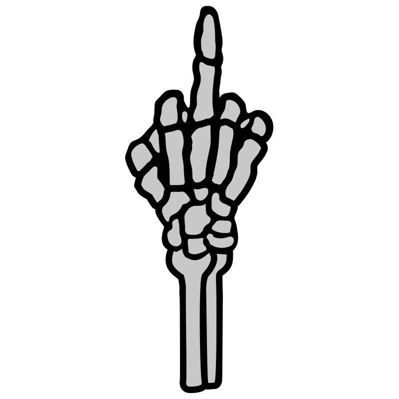 fuck you Mittelfinger Geste