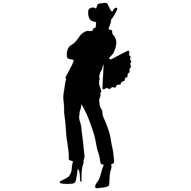 Cowboy en talons hautsC