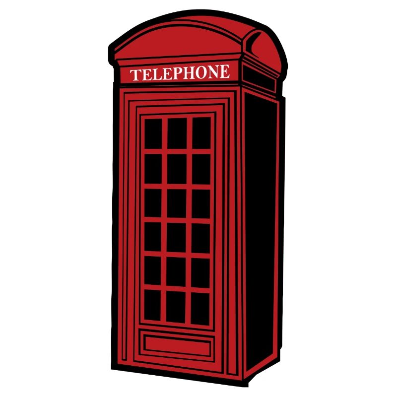 British telephone booth