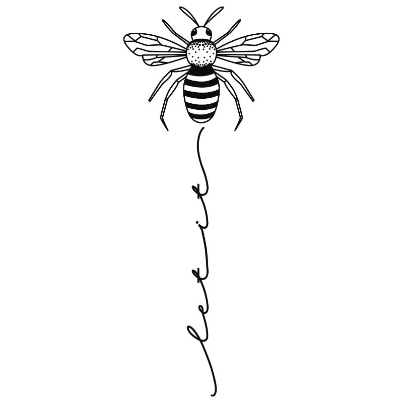 Let it Bee | Abeilles prairie fleurie animaux Proverbes