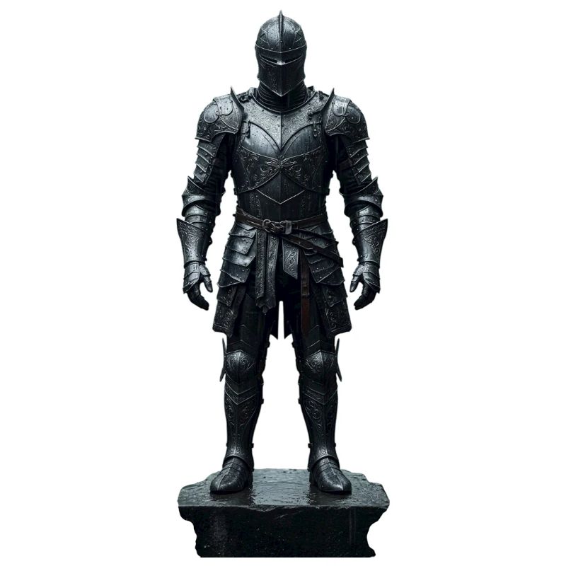 Dark Knight Armor Warrior Silhouette