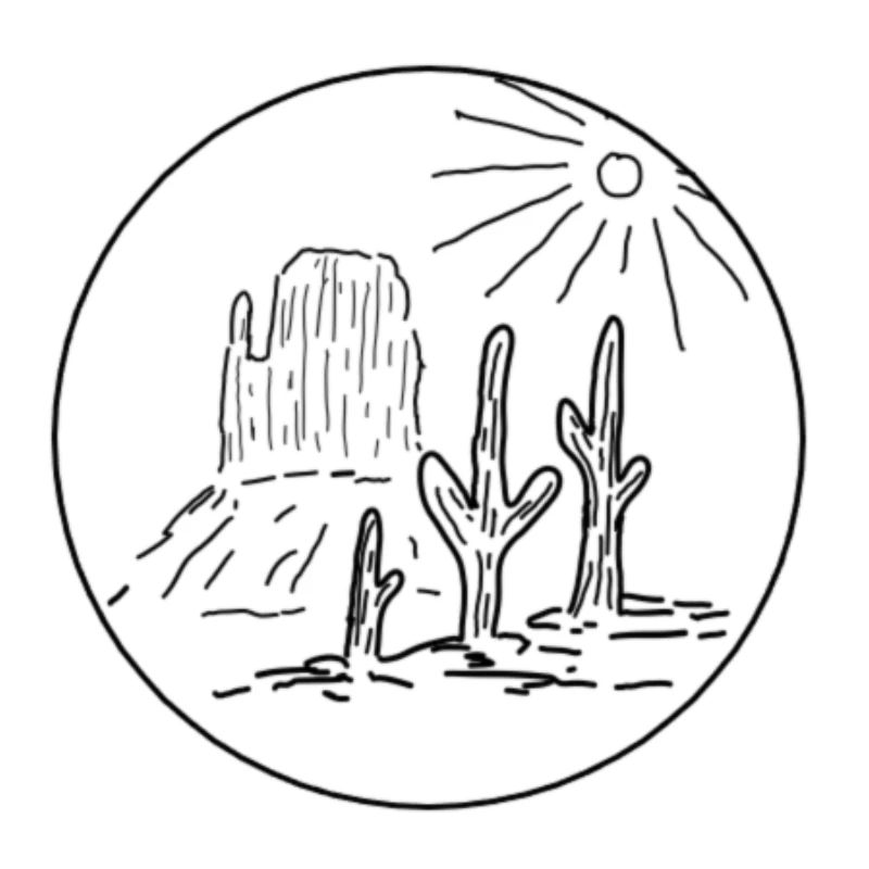 Wüste Monument Valley Geschenkidee Kaktus