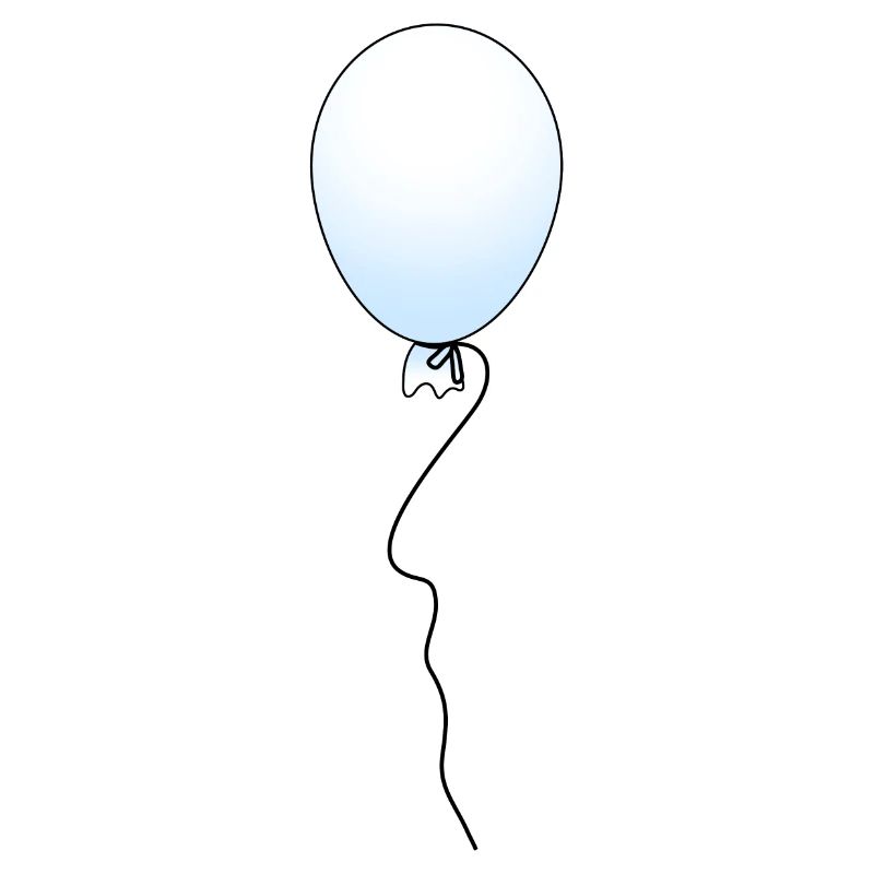 Ballon - Hellblau