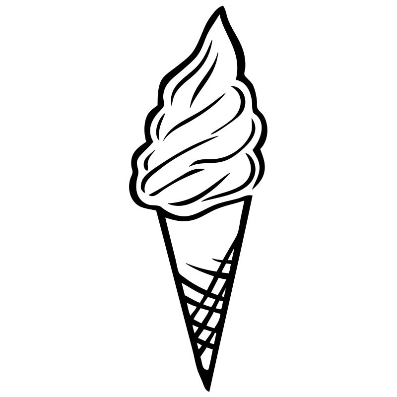 glace ice cream cornet 1