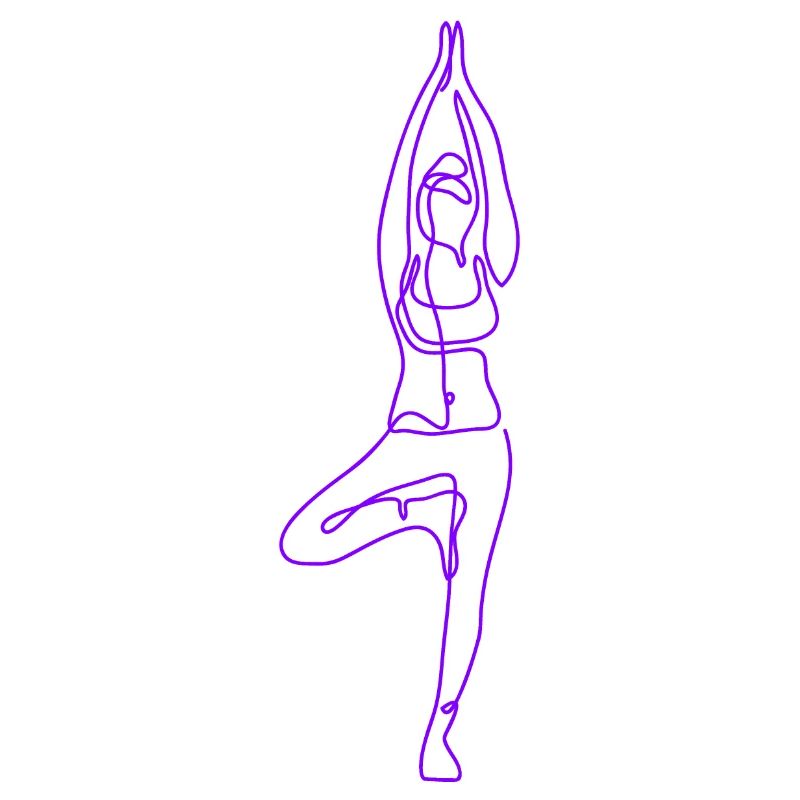 2 Yoga Vrikshasana oder der Baum | 7. Violette Flamme