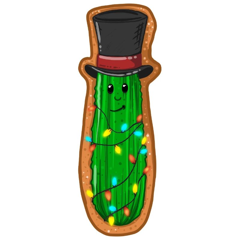 Concombre de Noël avec haut-de-forme