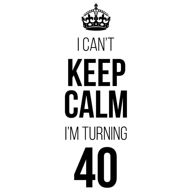 Ich kann mich nicht beruhigen. Ich werde 40.