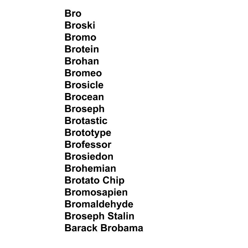 Bro Bruder Broski Bromo Brotein Brüder Freunde