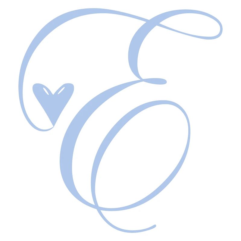 Monogramme E Cœur Vigne
