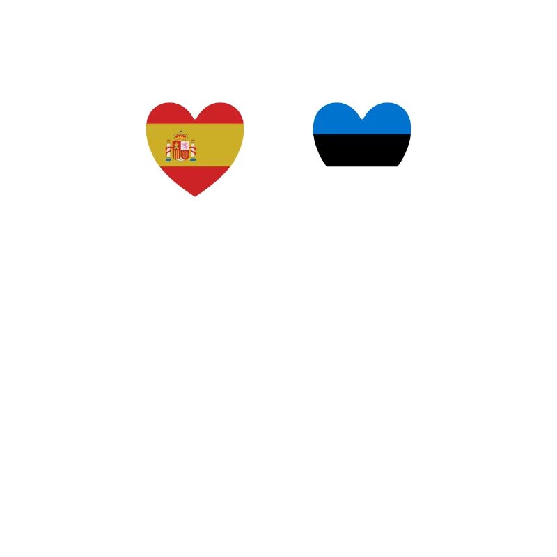 Espagne et Estonie Drapeau estonien Drapeaux