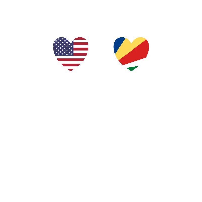 Drapeaux des États-Unis et des Seychelles