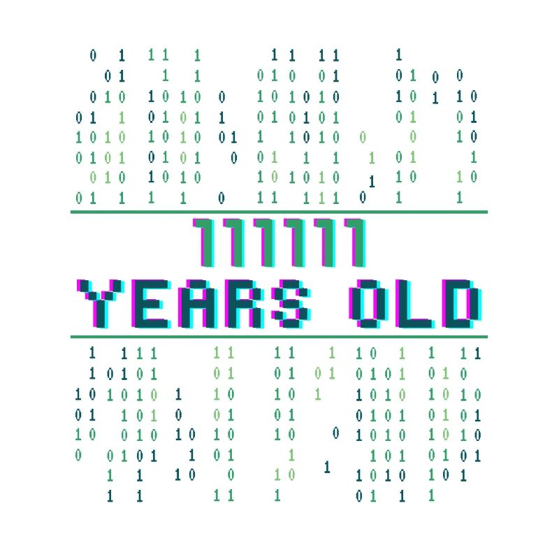 63. Geburtstag 63 Jahre alt Binärcode Coder