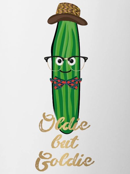 Oldie But Goldie,Gold,Oldie,Oldtimer, Cucumber, Nerd