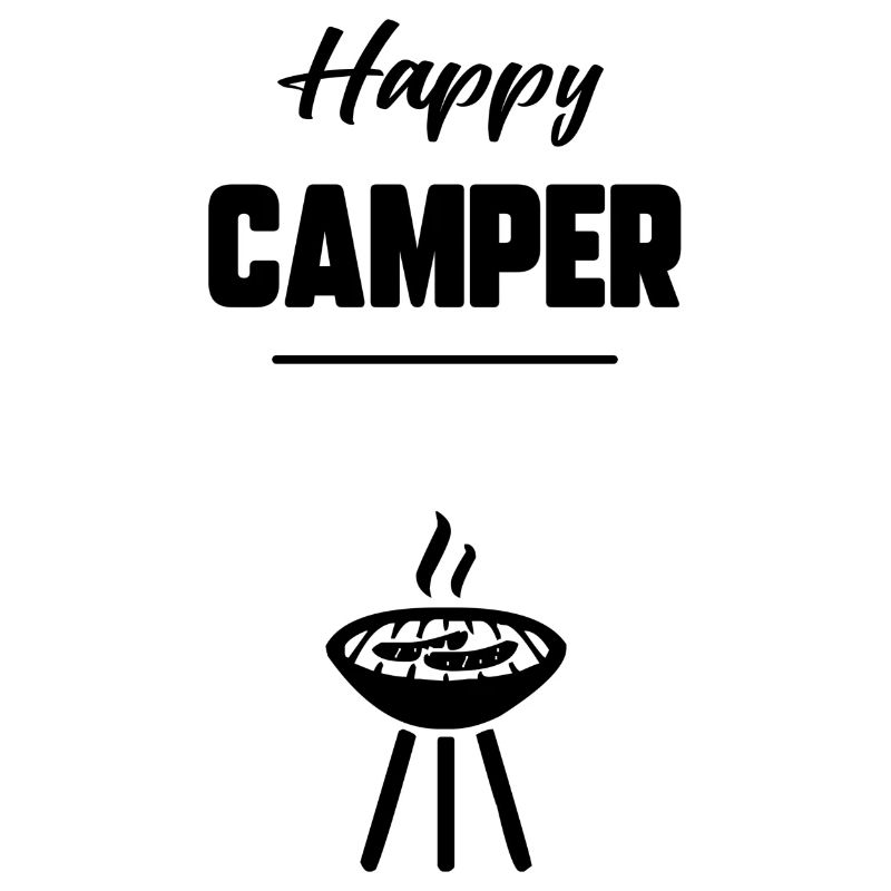 Glücklicher Camper
