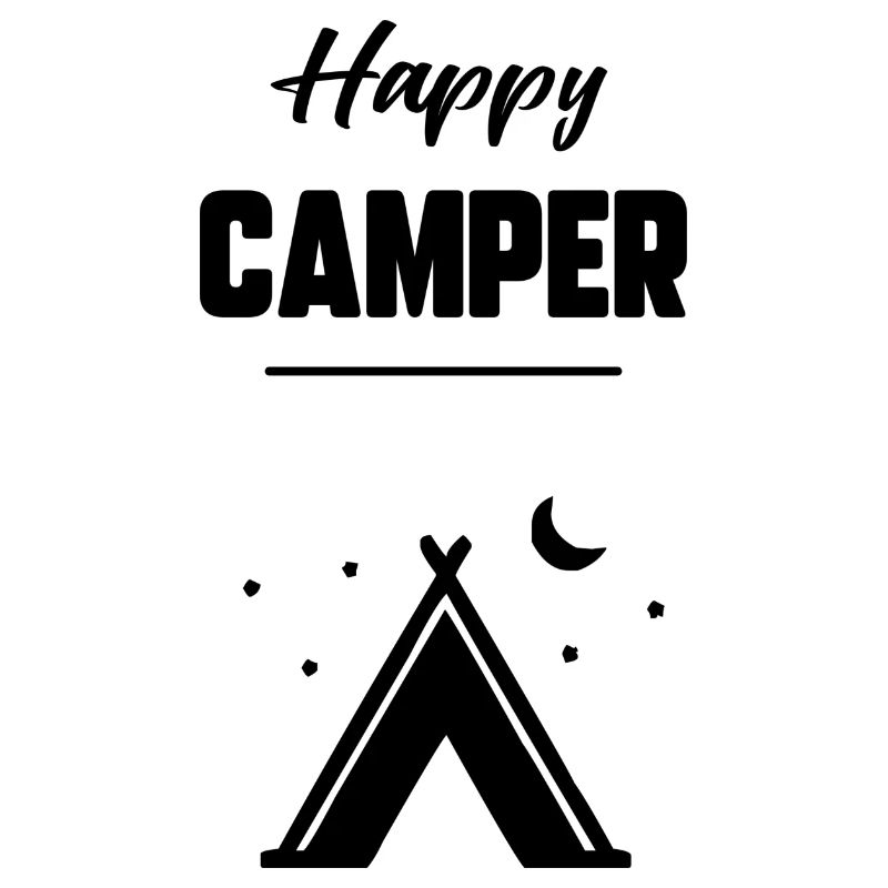 Glücklicher Camper
