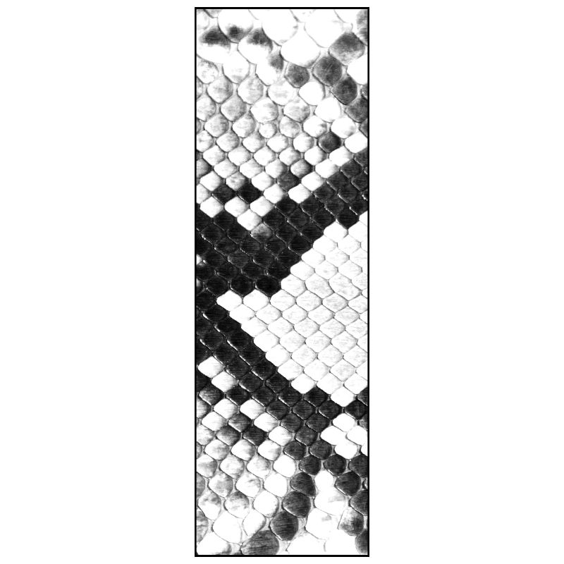 Schlangenleder-Design Buchstabe l