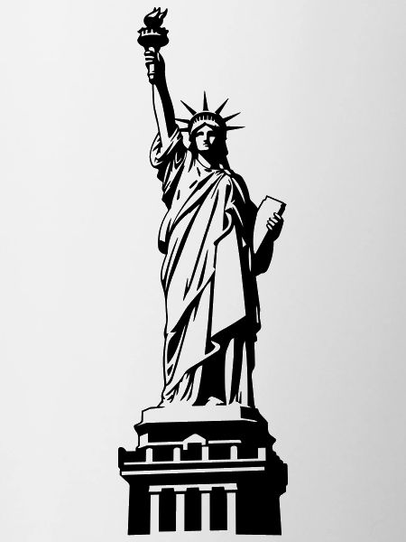 Freiheitsstatue Silhouette
