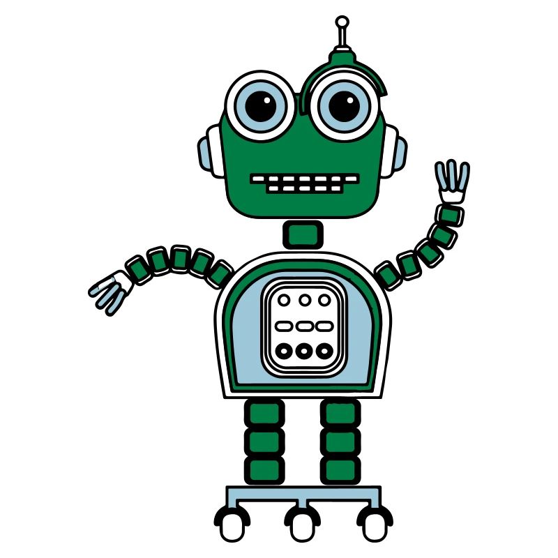 Cartoon cute robot