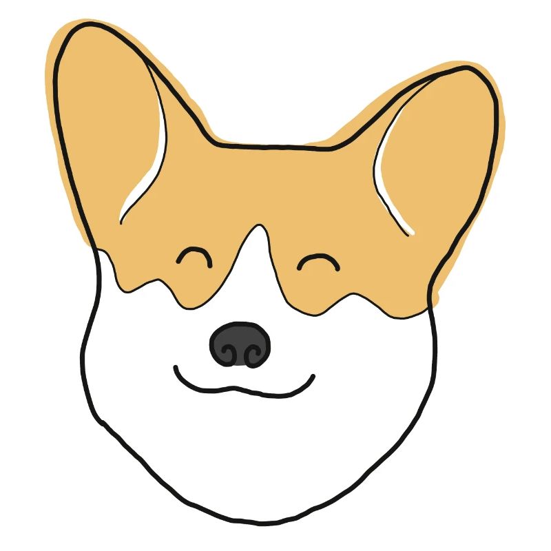 Fröhlicher Corgi