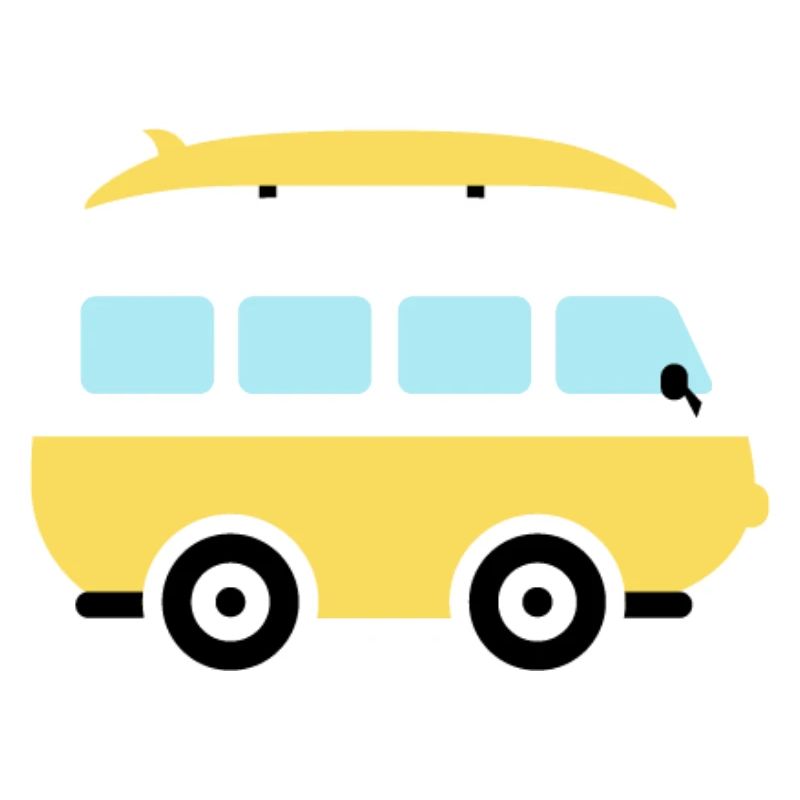 Petit van jaune