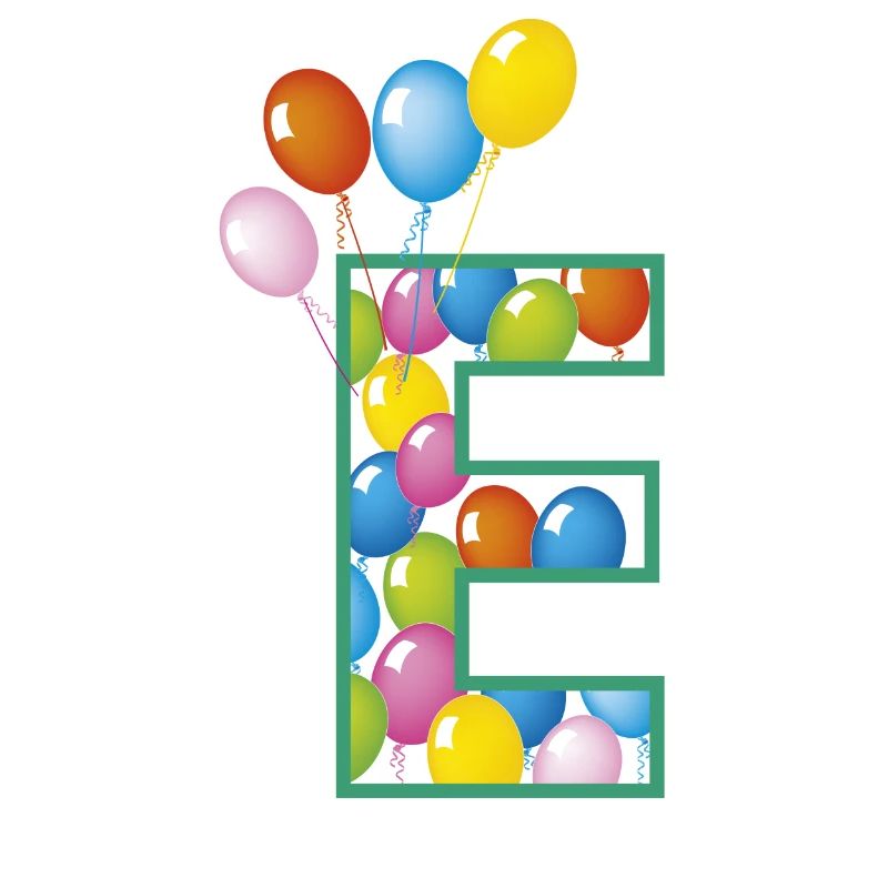 Buchstabe Und Luftballons