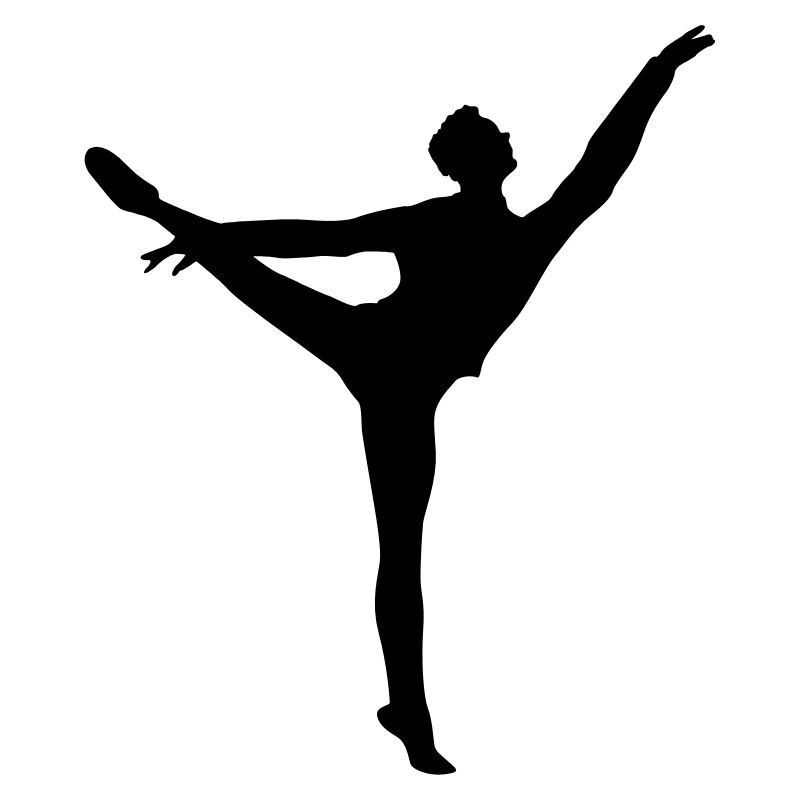 Danseuse de ballet vecteur Silhouette