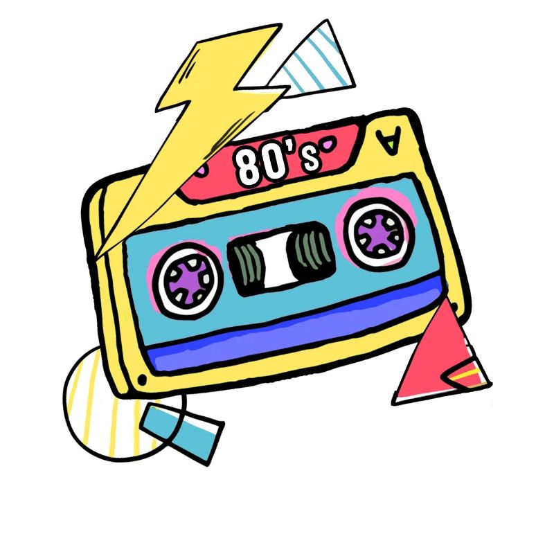 Cassette Music 80s Gift Pop Style