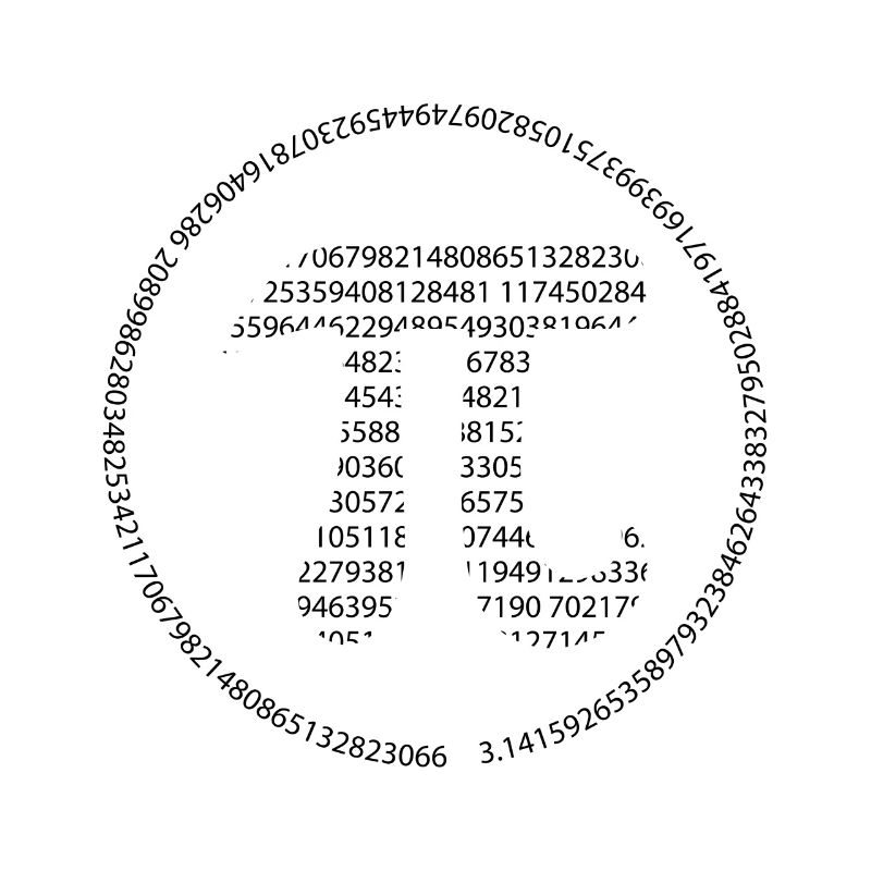 Pi - Pi Day - noir