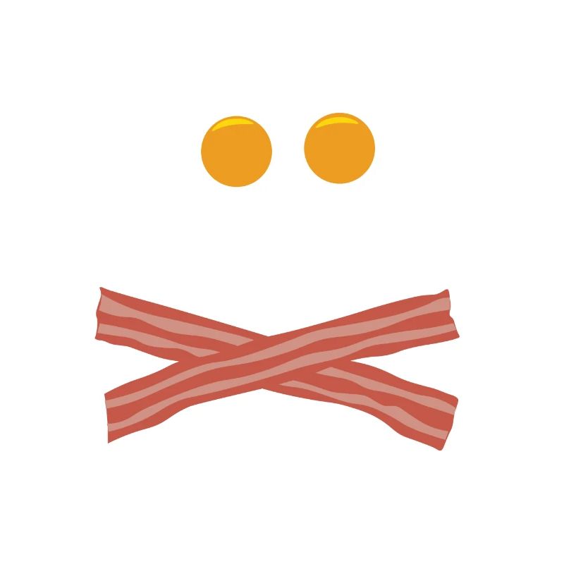 Crâne d'oeuf et du bacon
