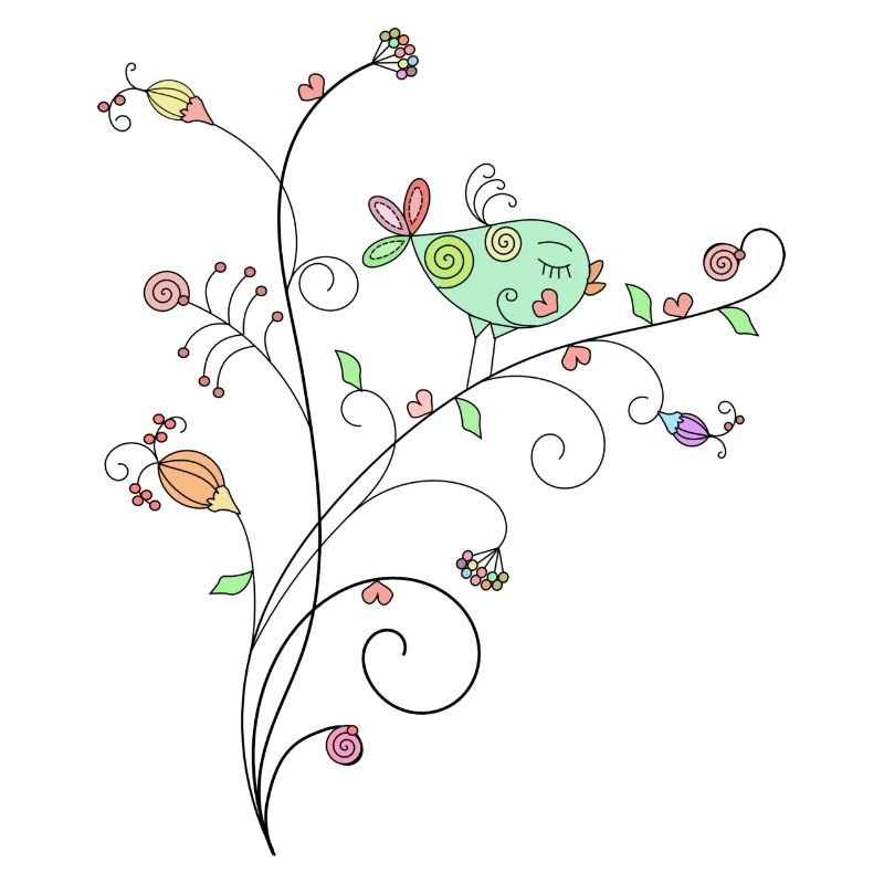 Vogel Blumenniederlassung Design