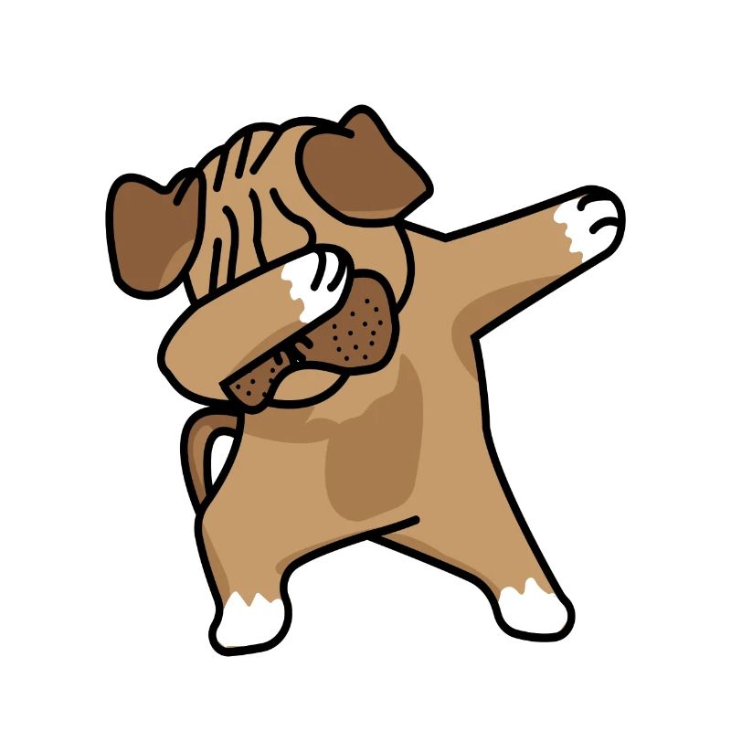 Pug Pug dab chien de chien