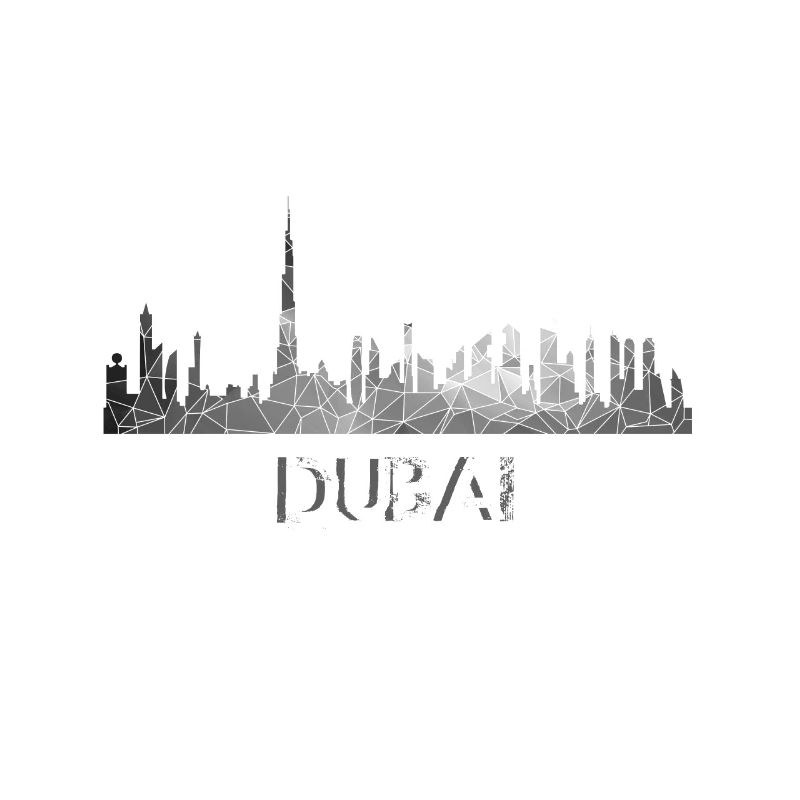 Dubaï Sykline gris