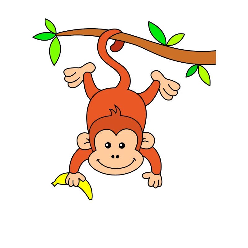 Affe mit Banane