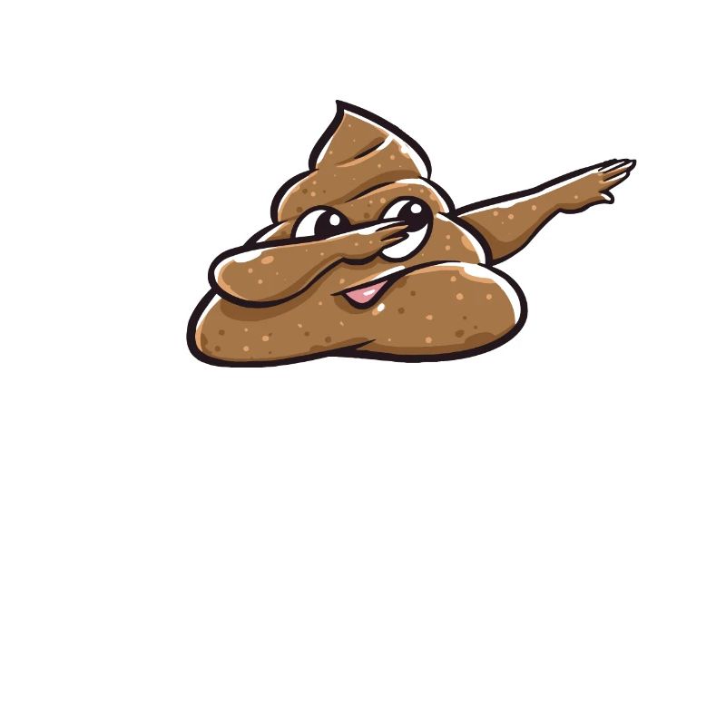 Dabbing Dab Tanz Scheisse Kacke Emoticon Geschenk