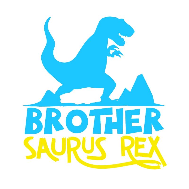 Frère Saurus Rex - Funny Dinosaur Graphic