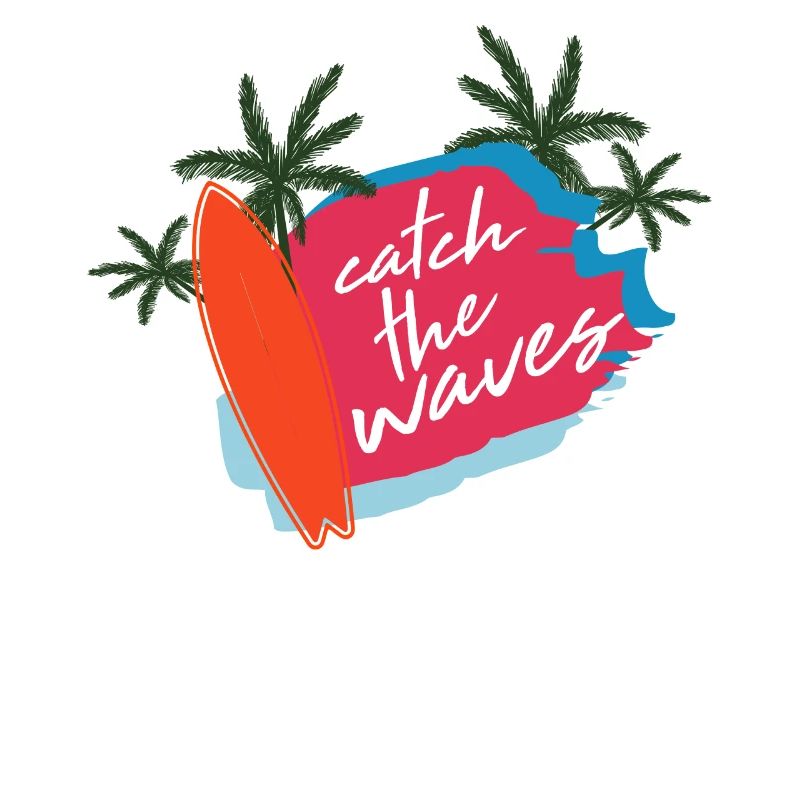 Summer saying beach surfing