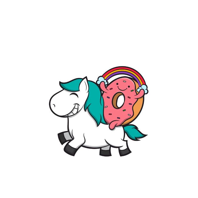 Versklavt die Einhörner Donut Geschenk