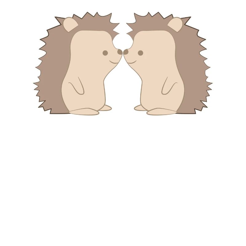 Hérisson - Hérisson amoureux - Hérisson fan - Hedgie - Mignon