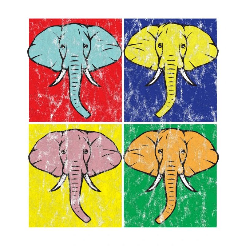 Éléphant Pop Art