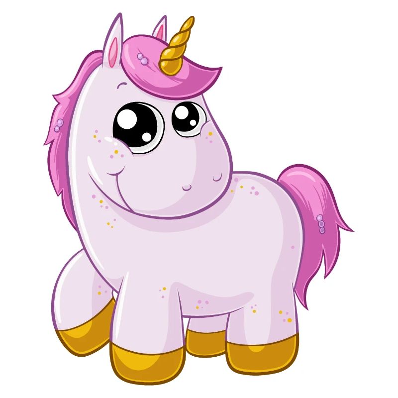 Pinkes Comic Einhorn