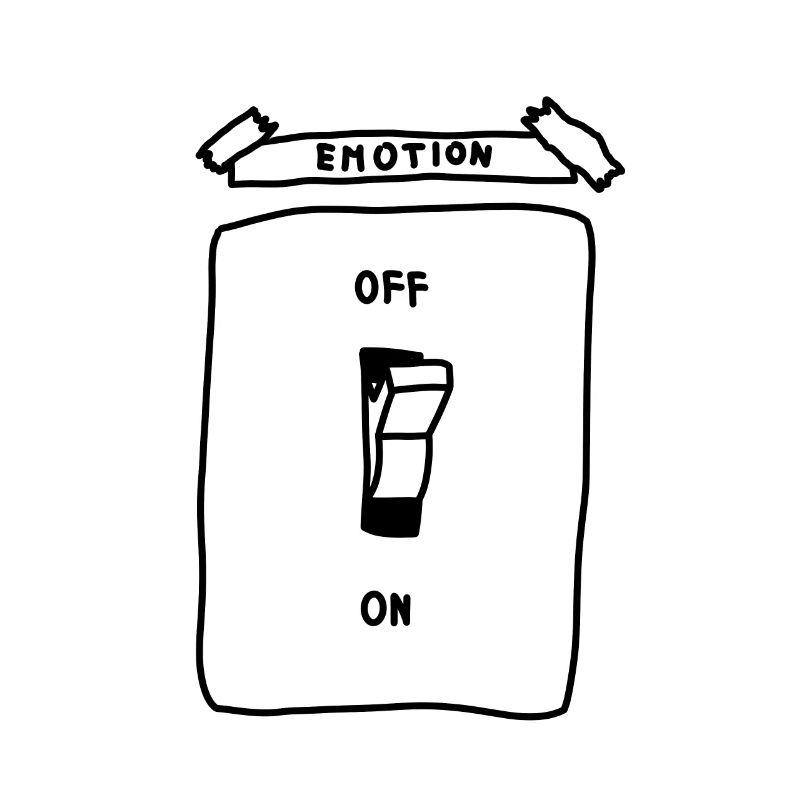 emotion on off / an aus