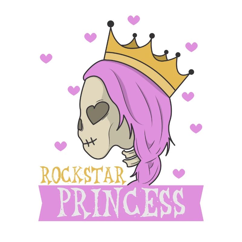 Princesse squelette Couronne Rokstar