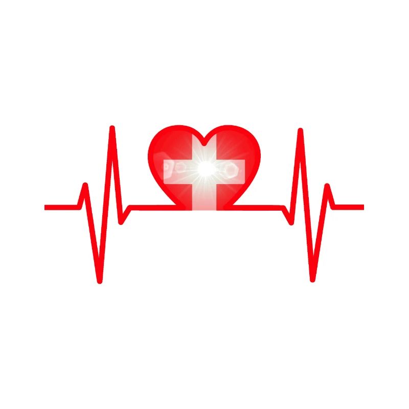Schweiz Schweizer Herz Stolz 1.August Geschenk