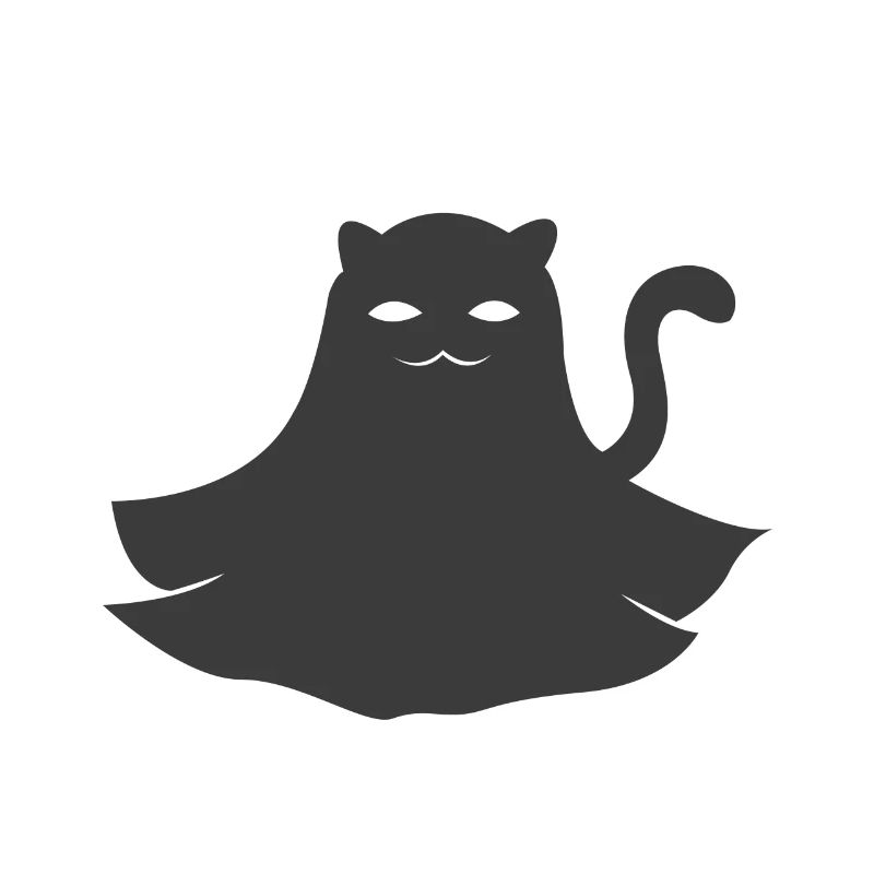 Chat déguisé en Ghost Halloween