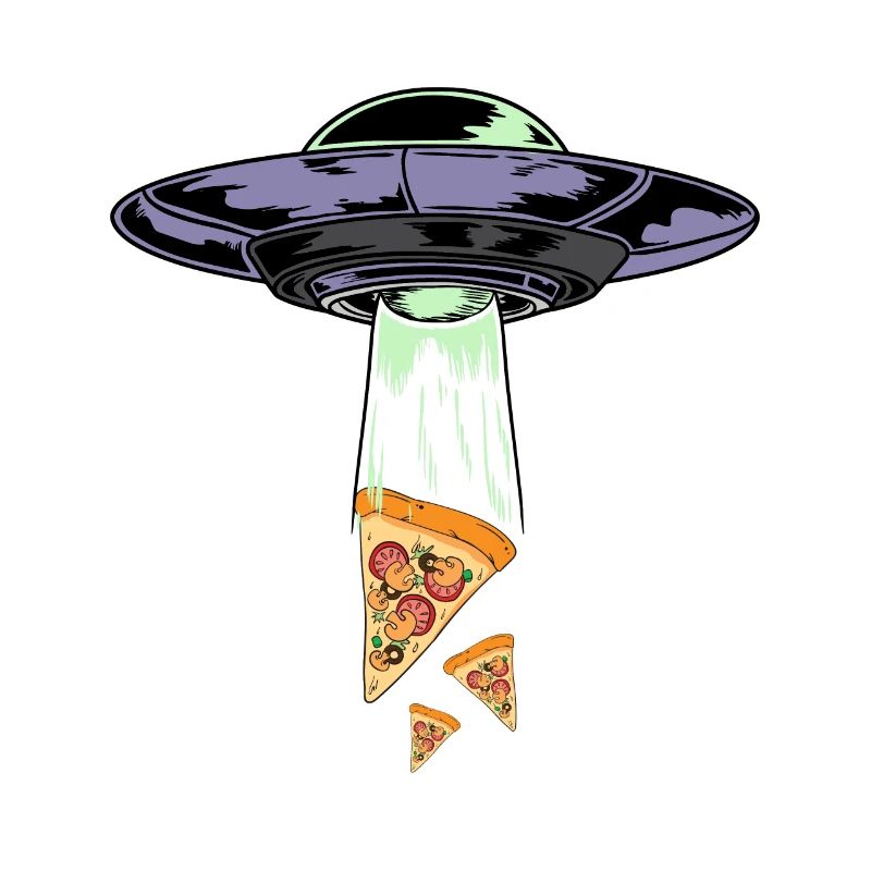 Ufo Alien Pizza Abduction