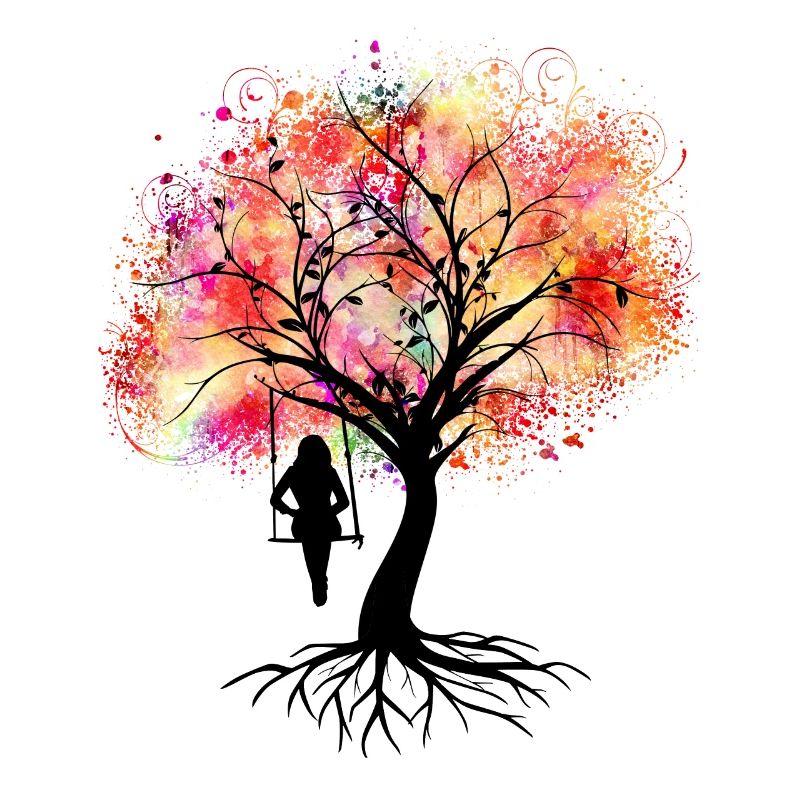 Bunter Baum