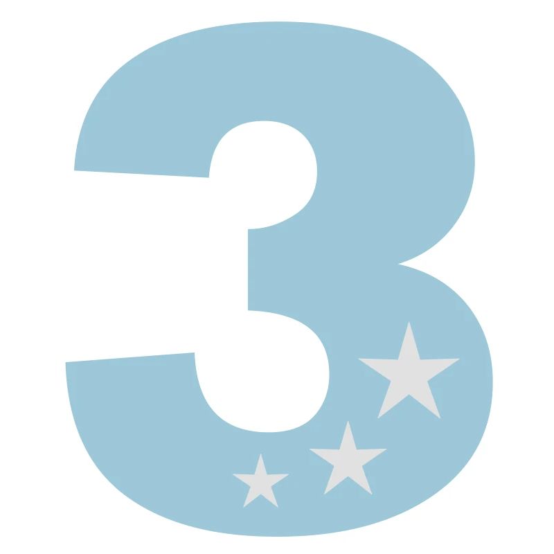 3 Birthday third birthday 3rd in two colors