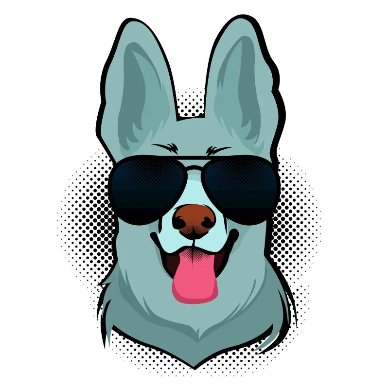 Deutscher Schäferhund Retro