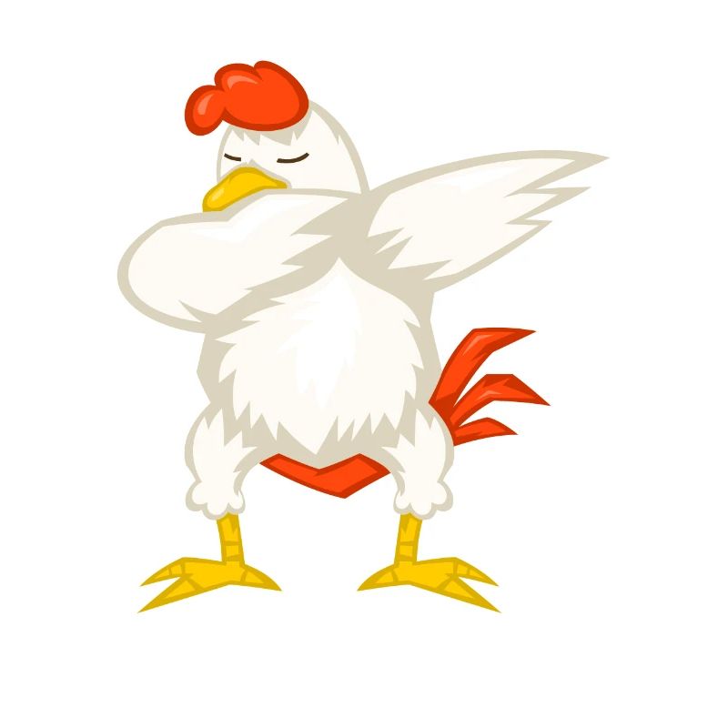 Dabbing Dab Poulet Poulet Poulet Cadeau